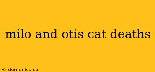 milo and otis cat deaths