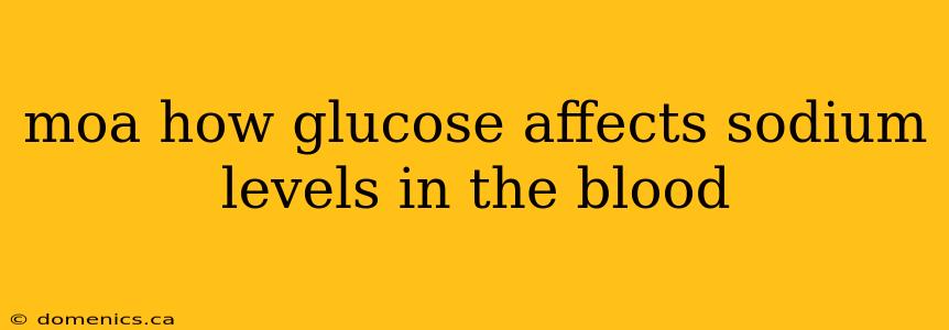 moa how glucose affects sodium levels in the blood