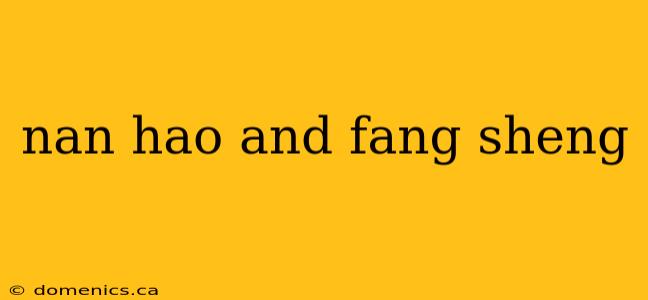 nan hao and fang sheng