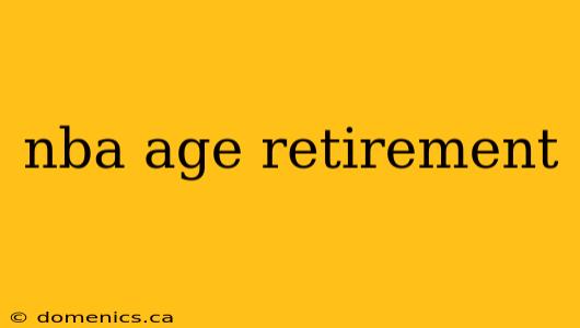 nba age retirement