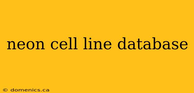 neon cell line database