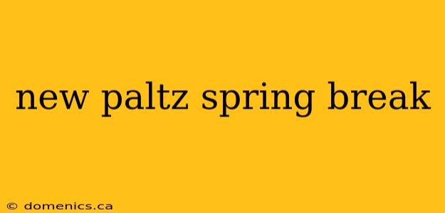 new paltz spring break