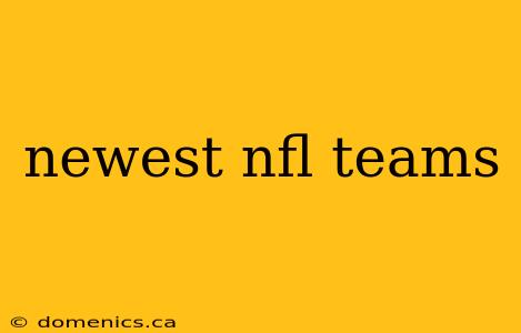 newest nfl teams