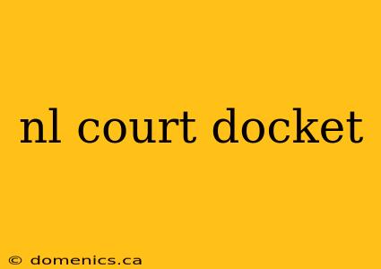 nl court docket