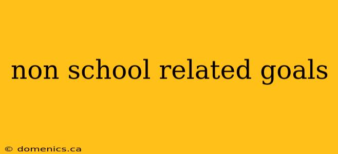 non school related goals