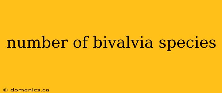 number of bivalvia species