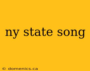 ny state song