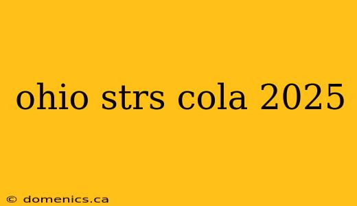 ohio strs cola 2025