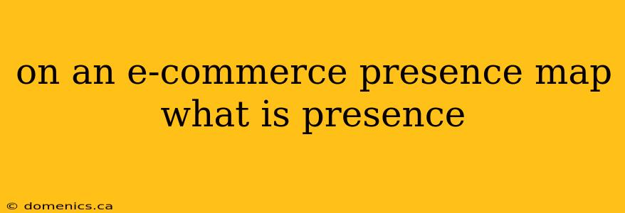 on an e-commerce presence map what is presence