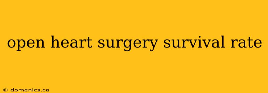 open heart surgery survival rate