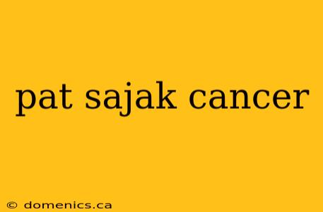 pat sajak cancer