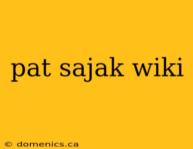 pat sajak wiki