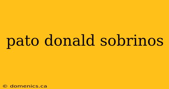 pato donald sobrinos