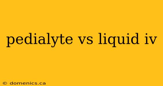 pedialyte vs liquid iv