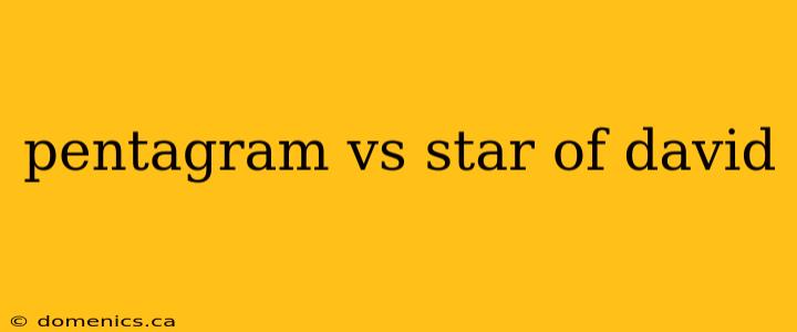 pentagram vs star of david