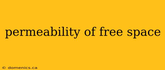 permeability of free space