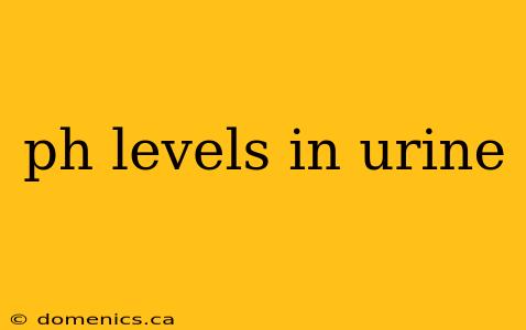 ph levels in urine