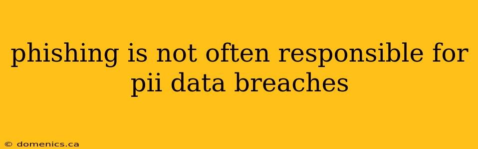 phishing is not often responsible for pii data breaches