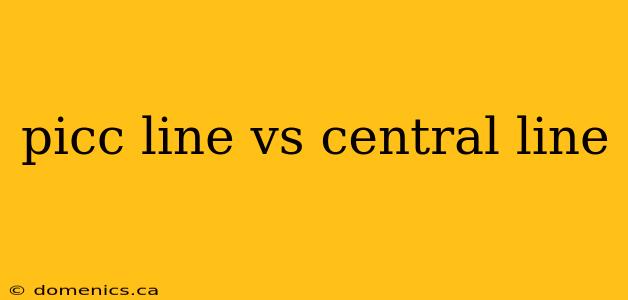 picc line vs central line