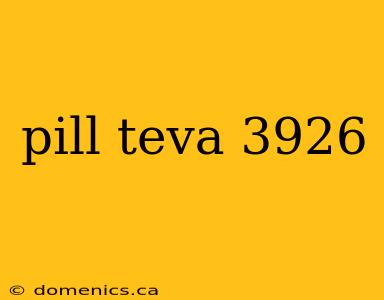 pill teva 3926