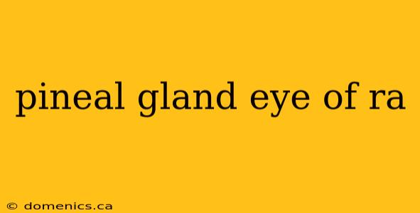 pineal gland eye of ra