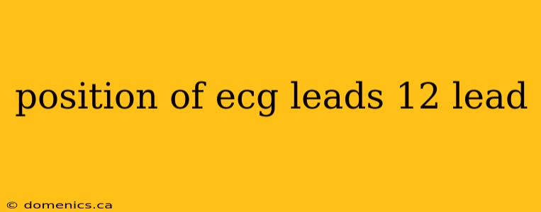 position of ecg leads 12 lead