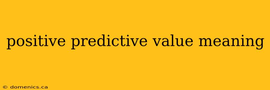 positive predictive value meaning