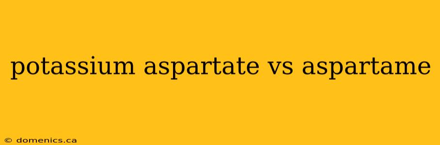 potassium aspartate vs aspartame