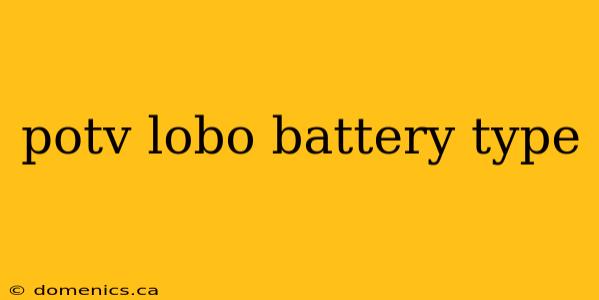 potv lobo battery type