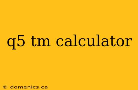 q5 tm calculator