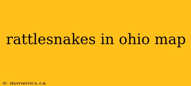 rattlesnakes in ohio map