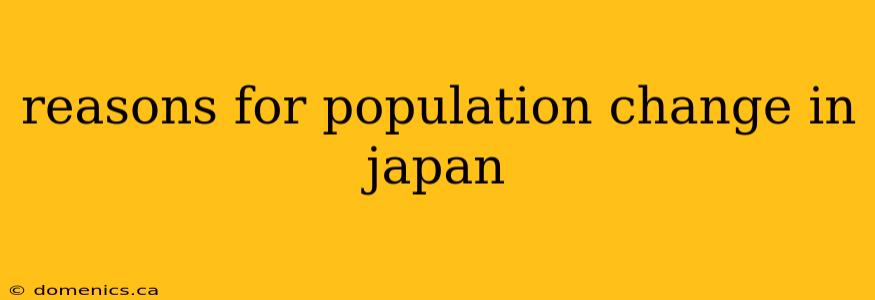 reasons for population change in japan