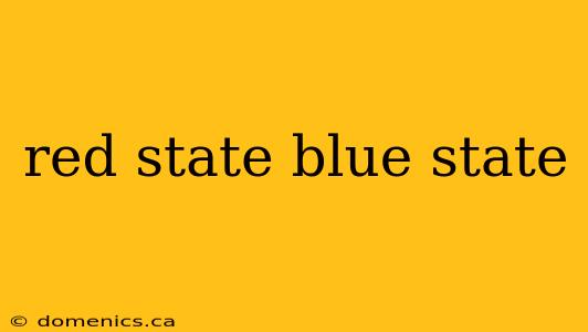 red state blue state