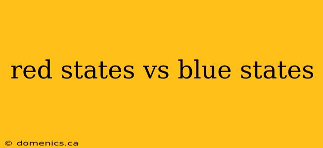 red states vs blue states