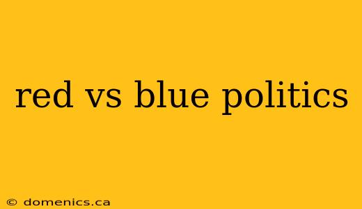 red vs blue politics