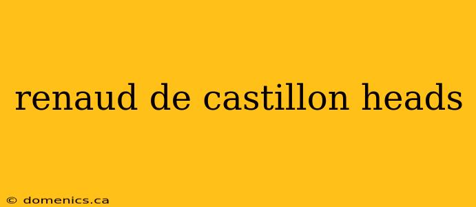 renaud de castillon heads