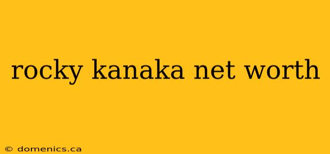 rocky kanaka net worth