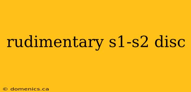 rudimentary s1-s2 disc