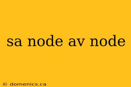 sa node av node