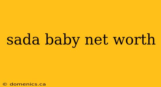 sada baby net worth