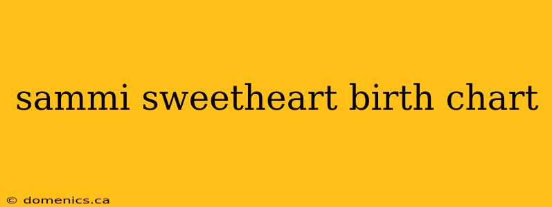 sammi sweetheart birth chart