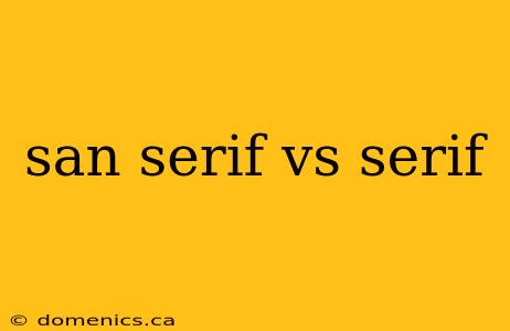 san serif vs serif