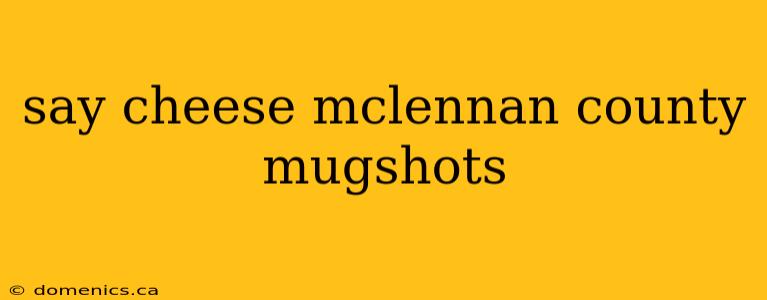 say cheese mclennan county mugshots