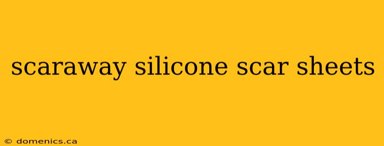 scaraway silicone scar sheets