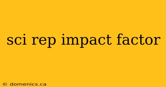 sci rep impact factor