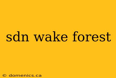 sdn wake forest