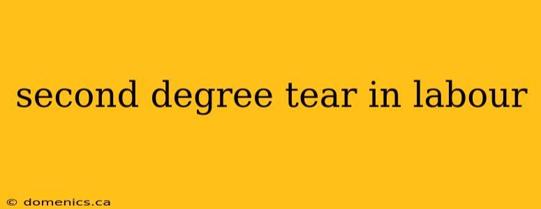 second degree tear in labour