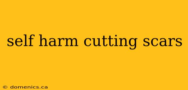 self harm cutting scars