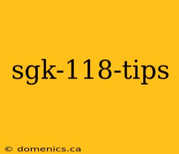 sgk-118-tips