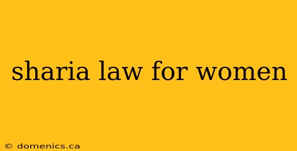 sharia law for women